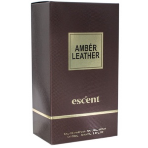 Amber Leather Escent 100 ml, apa de parfum, barbati - Img 3