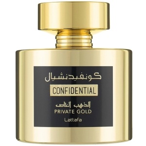 Confidential Private Gold Lattafa 100 ml, eau de parfum, unisex - Img 4