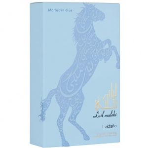 Lail Maleki Moroccan Blue Lattafa 100 ml, apa de parfum, barbati - Img 4