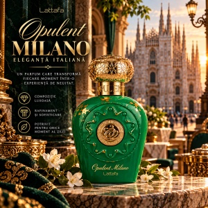 Opulent Milano Lattafa 100 ml, apa de parfum, unisex - Img 6
