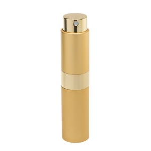 Recipient reincarcabil auriu cu pulverizator spray 10 ml