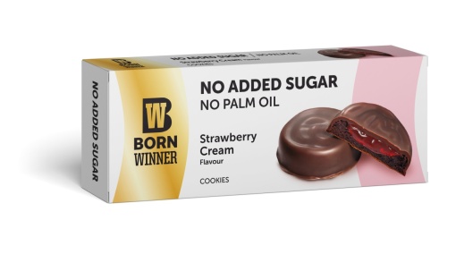 BW1092 Cookies NO ADDED SUGAR Strawberry Cream 100 GR