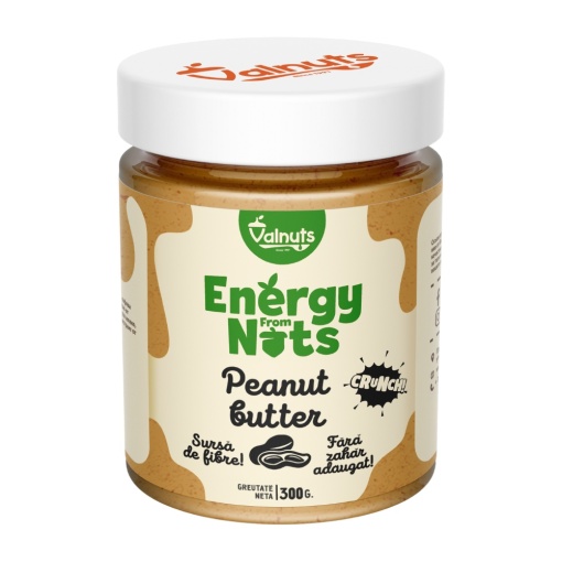 Peanut butter crunch, fara zahar adaugat, 85% arahide, 300gr