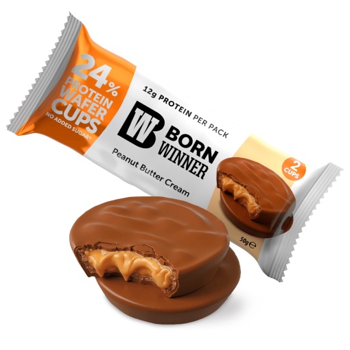 BW1093 - BW Protein Crunchy Cups with Peanut Cream 2 x 25g
