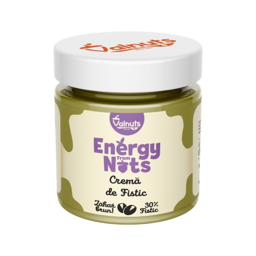 Crema de fistic, 30% fistic, zahar brun, 200gr