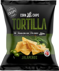 Crispy Tortilla Chips Jalapenos 150g