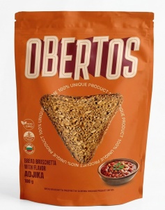OBERTOS CHIPSURI DIN PAINE INTEGRALA CU AROMA DE ADJIKA 100G