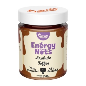 Crema de arahide si toffee, crunch, 42% arahide, 300gr