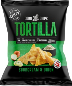 Crispy Tortilla Chips Smântână și Ceapă 150g