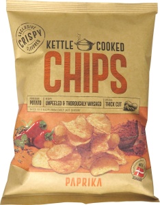 Chipsuri Kettle Cooked cu Paprika 150g