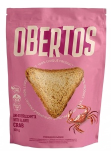 OBERTOS CHIPSURI DIN PAINE CU AROMA DE CRAB 100G
