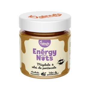 Crema de migdale si extract de portocale, 30% migdale, 200gr