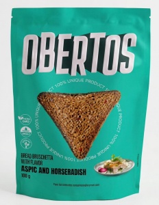 OBERTOS CHIPSURI DIN PAINE INTEGRALA CU AROMA DE ASPIC SI HREAN 100G