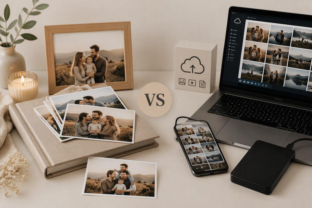 Printarea fotografiilor vs. păstrarea în mediu digital: ce alegi?