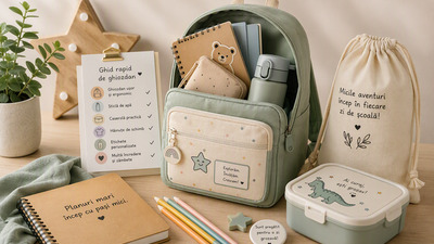 Ce pui în ghiozdanul copilului la grădiniță: ghid complet Back to school 2026
