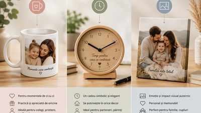 Cum alegi între o cană, un ceas sau un tablou personalizat, ca idee de cadou?