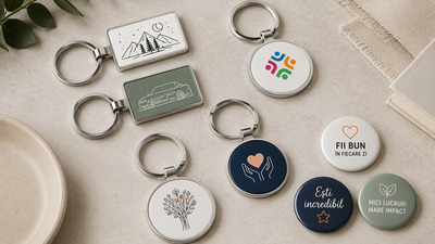 Brelocuri și accesorii personalizate: cadouri mici cu impact mare