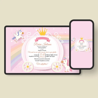 Invitatii digitale pentru botez