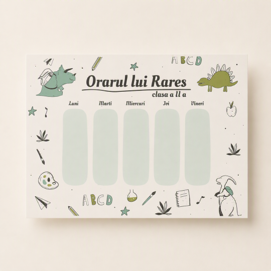 Orare scolare personalizate