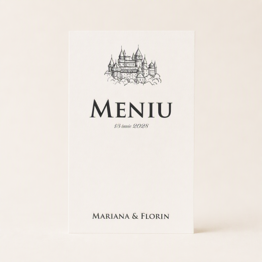 Meniu nunta - carte A5