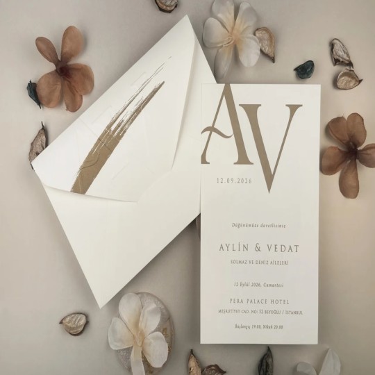 Invitatii nunta minimaliste