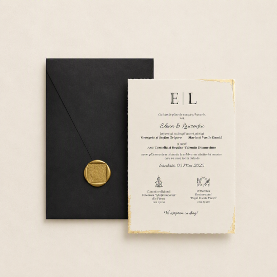 Invitatii nunta elegante
