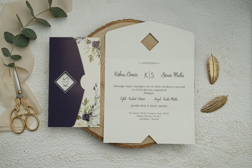Invitatie de nunta, fara plic, 165x236mm – 9354