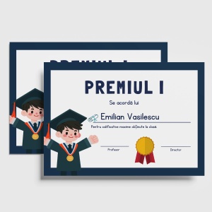 Diploma personalizata pentru sfarsit de an scolar,1,Creativ.ro
