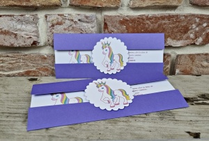 Invitatie de botez, unicorn, 85x212mm – 608,3,Creativ.ro