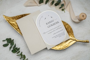 Invitatie de nunta, cu plic, 135x193mm – 9254,2,Creativ.ro