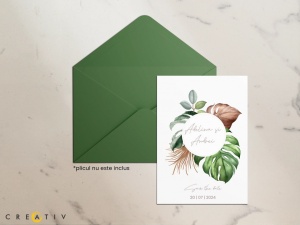 Invitatie de nunta Jungle, 128x178mm,2,Creativ.ro