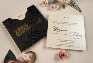 Invitatie de nunta premium si eleganta cu detalii aurii – 63665,2,Creativ.ro
