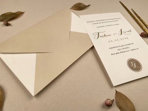 Invitatie de nunta rafinata, stil clasic-minimalist – 12256,2,Creativ.ro