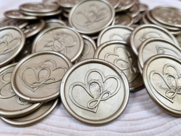 Sigiliu gold bronze inimi infinit,2,Creativ.ro