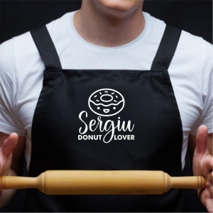 Sort de bucatarie personalizat Donut Lover