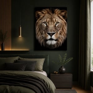 Tablou canvas cu leu „The King"