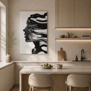 Tablou canvas portret de femeie „Fluid"