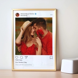 Tablou personalizat cu fotografie stil postare, 5, Creativ.ro