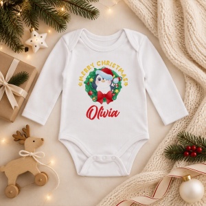 Body personalizat cu nume Merry Christmas