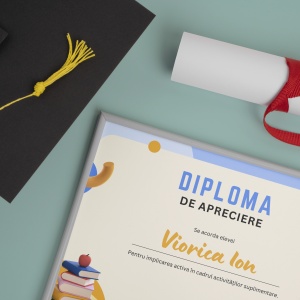 Diploma personalizata Final de an scolar,2,Creativ.ro