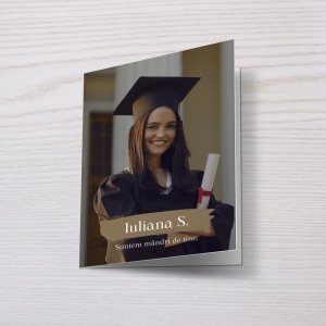 Felicitare personalizata cu fotografie si mesaj pentru absolvire, 3, Creativ.ro