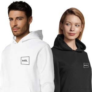 Hanorace personalizate de cuplu MR MRS, 3, Creativ.ro