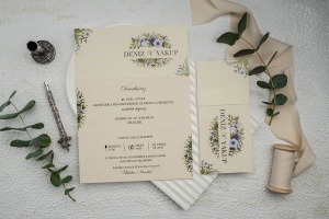 Invitatie de nunta florala, 168x247mm – 9314,1,Creativ.ro