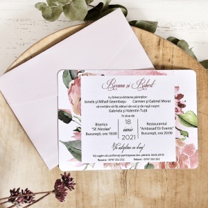 Invitatie de nunta tematica florala, 128x178mm – 39781,5,Creativ.ro