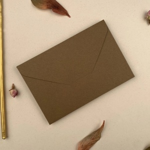 Plic kraft cartonat 10x15cm, carton 210gr, 2, Creativ.ro
