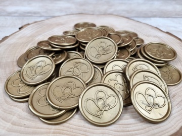 Sigiliu gold bronze inimi infinit,3,Creativ.ro