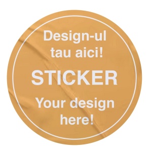 Sticker personalizat autocolant rotund