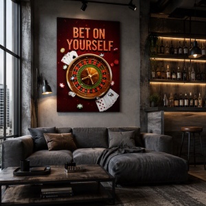Tablou motivațional „Bet on Yourself"