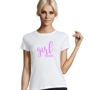 Tricou pentru gender reveal, Girl TEAM
