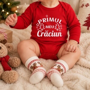 Body pentru bebe Primul meu Crăciun